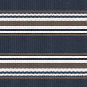 Pinilla Navy/Marron by Gaston Y Daniela Fabric