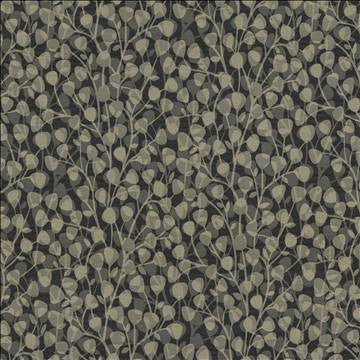 Leaf Overlay Carbon by Kasmir Fabric 5118 100% Polyester USA 39,000 Wyzenbeek Double Rubs H: 29 2/8 inches, V: 32 2/8 inches 57 - Fabric Carolina - Kasmir