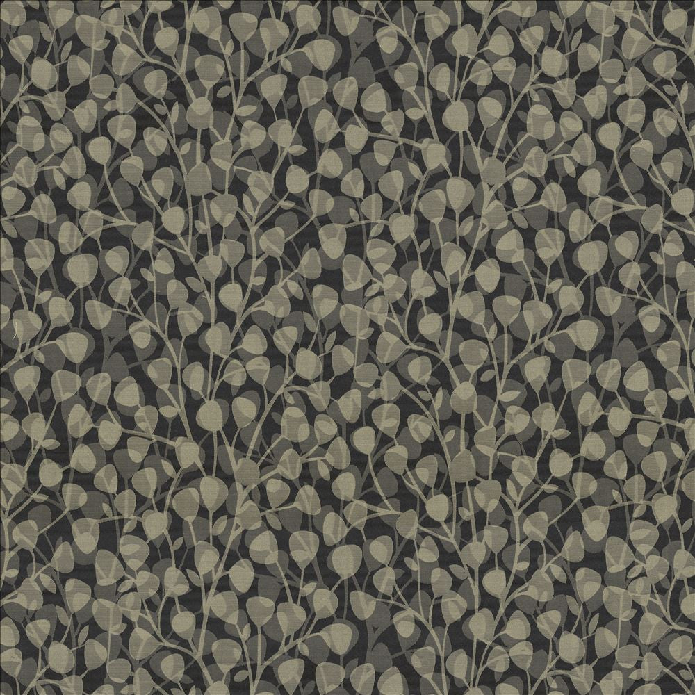 Leaf Overlay Carbon by Kasmir Fabric 5118 100% Polyester
 USA </p><p>Repeat: Horizontal: 29 2/8 inches and Vertical: 32 2/8 inches 53 - Fabric Carolina -
