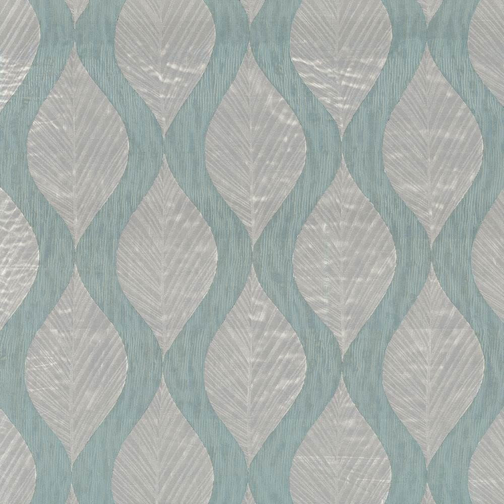 Leaf Study Duck Egg by Kasmir Fabric 1426 100% Polyester
 INDIA </p><p>Repeat: Horizontal: 13 4/8 inches and Vertical: 17 inches 54 - Fabric Carolina -