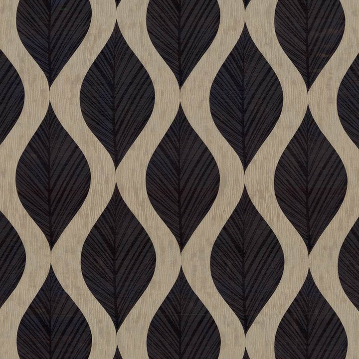 Leaf Study Ebony by Kasmir Fabric 1426 100% Polyester
 INDIA Not Tested </p><p>Repeat: Horizontal: 13 4/8 inches and Vertical: 17 inches 54 - Fabric Carolina -