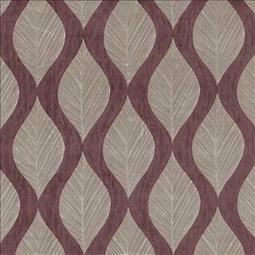 Leaf Study Elderberry by Kasmir Fabric 1426 100% Polyester INDIA Not Tested H: 13 4/8 inches, V: 17 inches 54 - Fabric Carolina - Kasmir