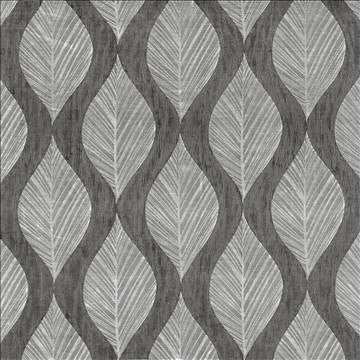 Leaf Study Silver by Kasmir Fabric 1426 100% Polyester INDIA Not Tested H: 13 4/8 inches, V: 17 inches 54 - Fabric Carolina - Kasmir