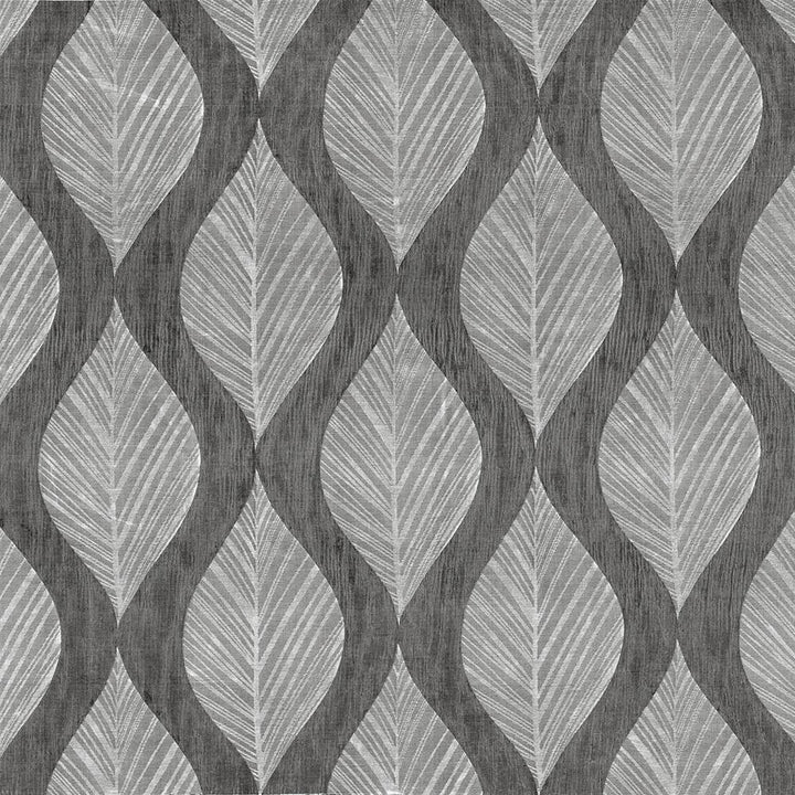 Leaf Study Silver by Kasmir Fabric 1426 INDIA Not Tested H: 13 4/8 inches, V:17 inches 54 - Fabric Carolina - Kasmir