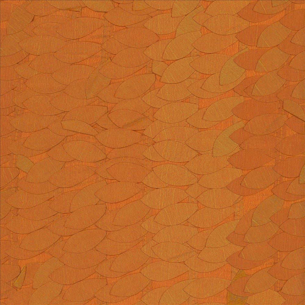 Leaflet Orange  by Kasmir Fabric See sample 100% Polyester
 CHINA Not Tested </p><p>Repeat: Horizontal: 1 4/8 inches and Vertical: 1 4/8 inches 56  - Fabric Carolina -