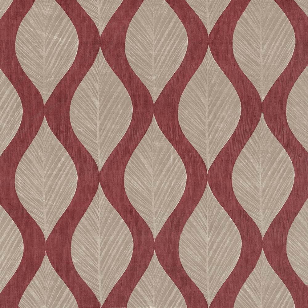 Leaf Study Cherry by Kasmir Fabric 1426 100% Polyester
 INDIA </p><p>Repeat: Horizontal: 13 4/8 inches and Vertical: 17 inches 54 - Fabric Carolina -