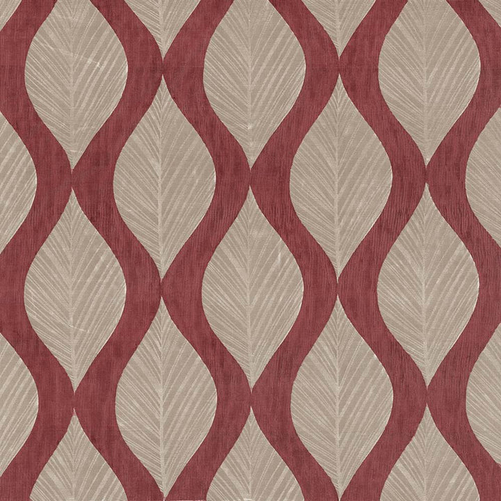Leaf Study Cherry by Kasmir Fabric 1426 100% Polyester
 INDIA </p><p>Repeat: Horizontal: 13 4/8 inches and Vertical: 17 inches 54 - Fabric Carolina -