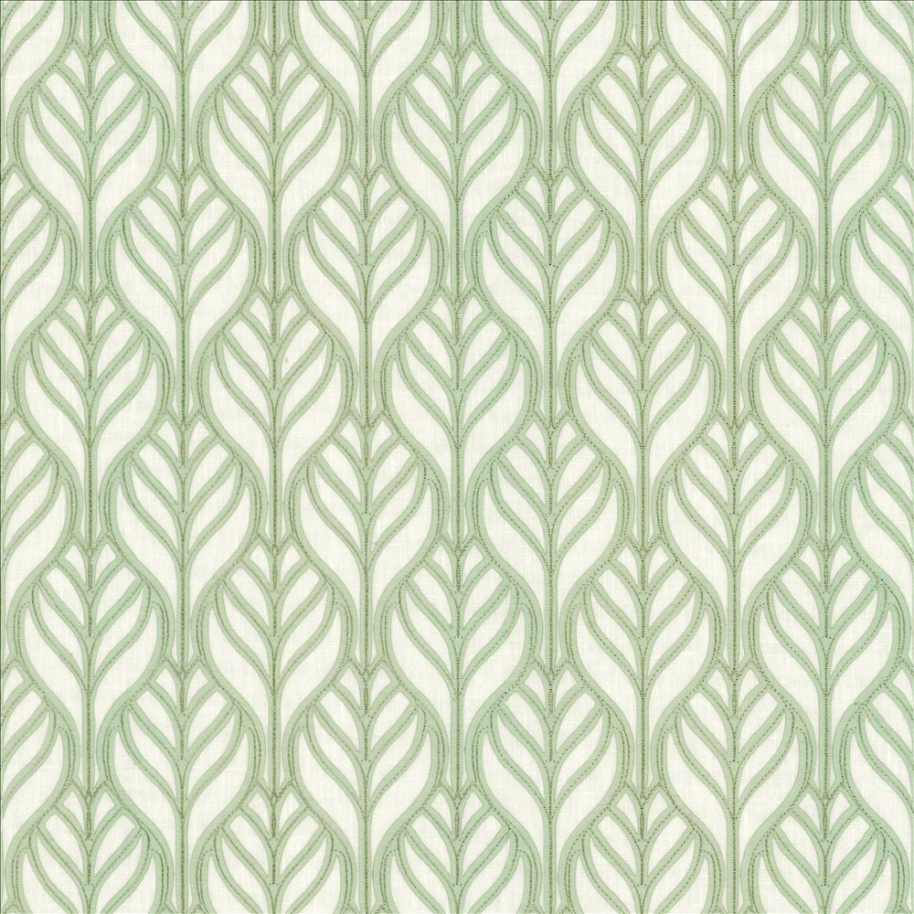 Leaves Of Glory Spa by Kasmir Fabric 1464 70% Polyester
30% Cotton
 INDIA </p><p>Repeat: Horizontal: 3 3/8 inches and Vertical: 4 6/8 inches 51 - Fabric Carolina -