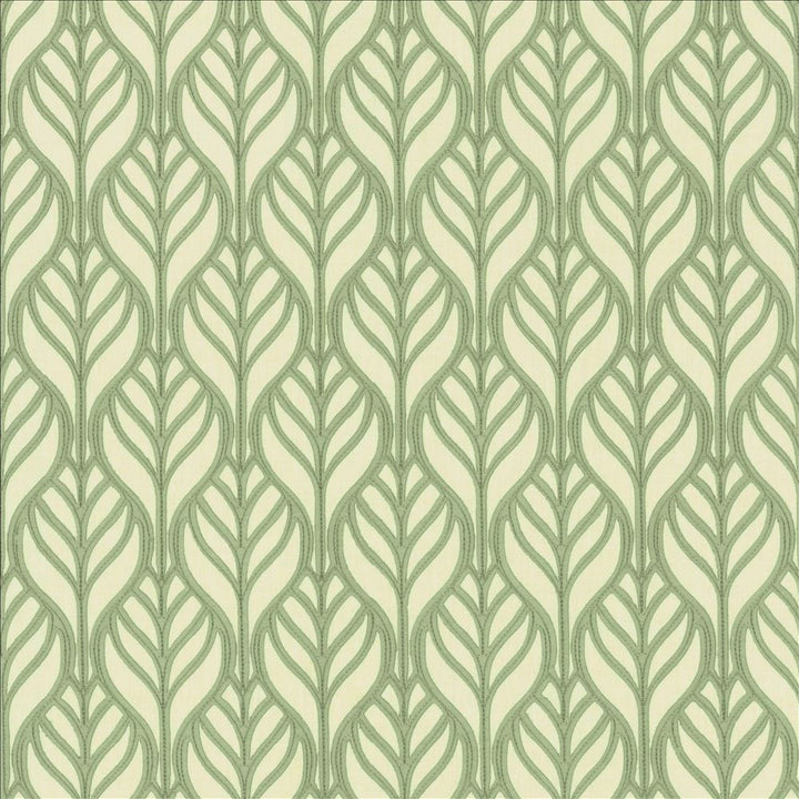 Leaves Of Glory Spa by Kasmir Fabric 5145 100% Polyester INDIA Not Tested Horizontal: 3 3/8 inches and Vertical: 4 6/8 inches 54 - Fabric Carolina -