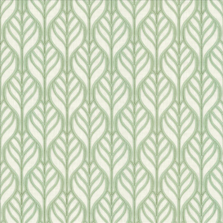 Leaves Of Glory Spa by Kasmir Fabric 1464 70% Polyester
30% Cotton
 INDIA Not Tested </p><p>Repeat: Horizontal: 3 3/8 inches and Vertical: 4 6/8 inches 54 - Fabric Carolina -