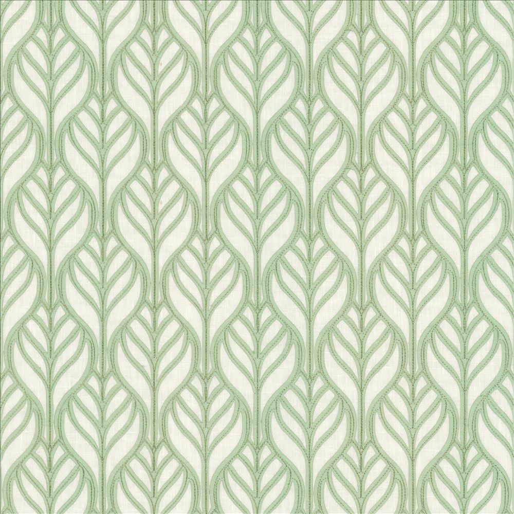 Leaves Of Glory Spa  by Kasmir Fabric See sample 70% Polyester
30% Cotton
 INDIA Not Tested </p><p>Repeat: Horizontal: 3 3/8 inches and Vertical: 4 6/8 inches 51  - Fabric Carolina -