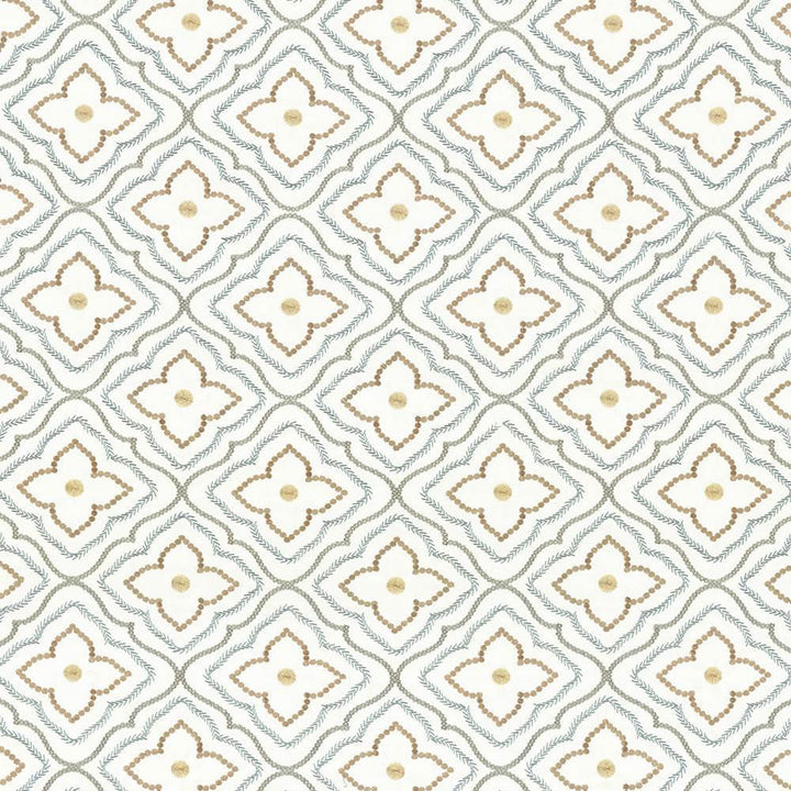 Le Batrie Robins Egg by Kasmir Fabric 1436 100% Cotton
Embroidery
100% Viscose
 INDIA </p><p>Repeat: Horizontal: 8 2/8 inches and Vertical: 8 2/8 inches 50 - Fabric Carolina -