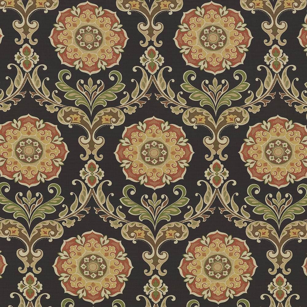 Leclaire Espresso by Kasmir Fabric 1433 100% Cotton SOUTH KOREA 15,000 Wyzenbeek Double Rubs Horizontal: 13 4/8 inches and Vertical: 27 inches 54 - 55 - Fabric Carolina -