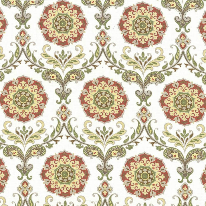Leclaire Persimmon  by Kasmir Fabric 1434 100% Cotton  SOUTH KOREA  </p><p>Repeat: Horizontal: 13 4/8 inches and Vertical: 27 inches 54  - 55   - Fabric Carolina -