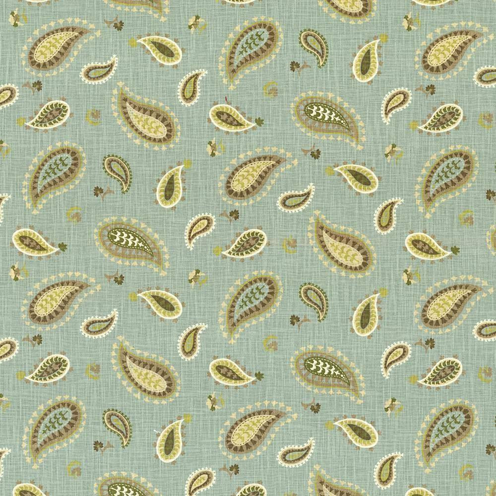 Ledoux Paisley Spa by Kasmir Fabric 5082 USA 51,000 Wyzenbeek Double Rubs H: 27 4/8 inches, V:18 inches 54 - Fabric Carolina - Kasmir