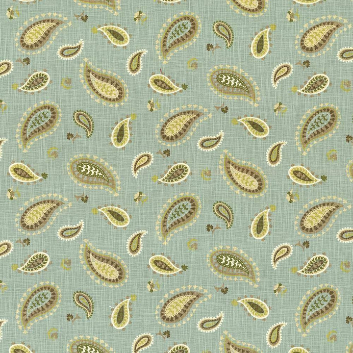 Ledoux Paisley Spa by Kasmir Fabric 5082 USA 51,000 Wyzenbeek Double Rubs H: 27 4/8 inches, V:18 inches 54 - Fabric Carolina - Kasmir