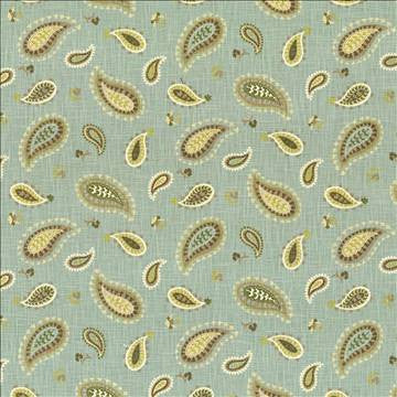 Ledoux Paisley Spa by Kasmir Fabric 5082 100% Cotton USA 51,000 Wyzenbeek Double Rubs H: 27 4/8 inches, V: 18 inches 54 - Fabric Carolina - Kasmir