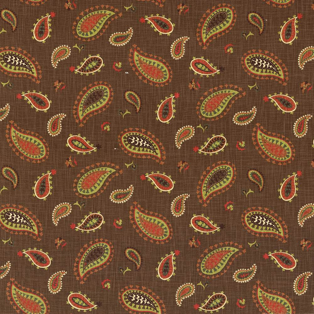 Ledoux Paisley Cayenne by Kasmir Fabric 5079 100% Cotton
 USA </p><p>Repeat: Horizontal: 27 4/8 inches and Vertical: 18 inches 54 - Fabric Carolina -