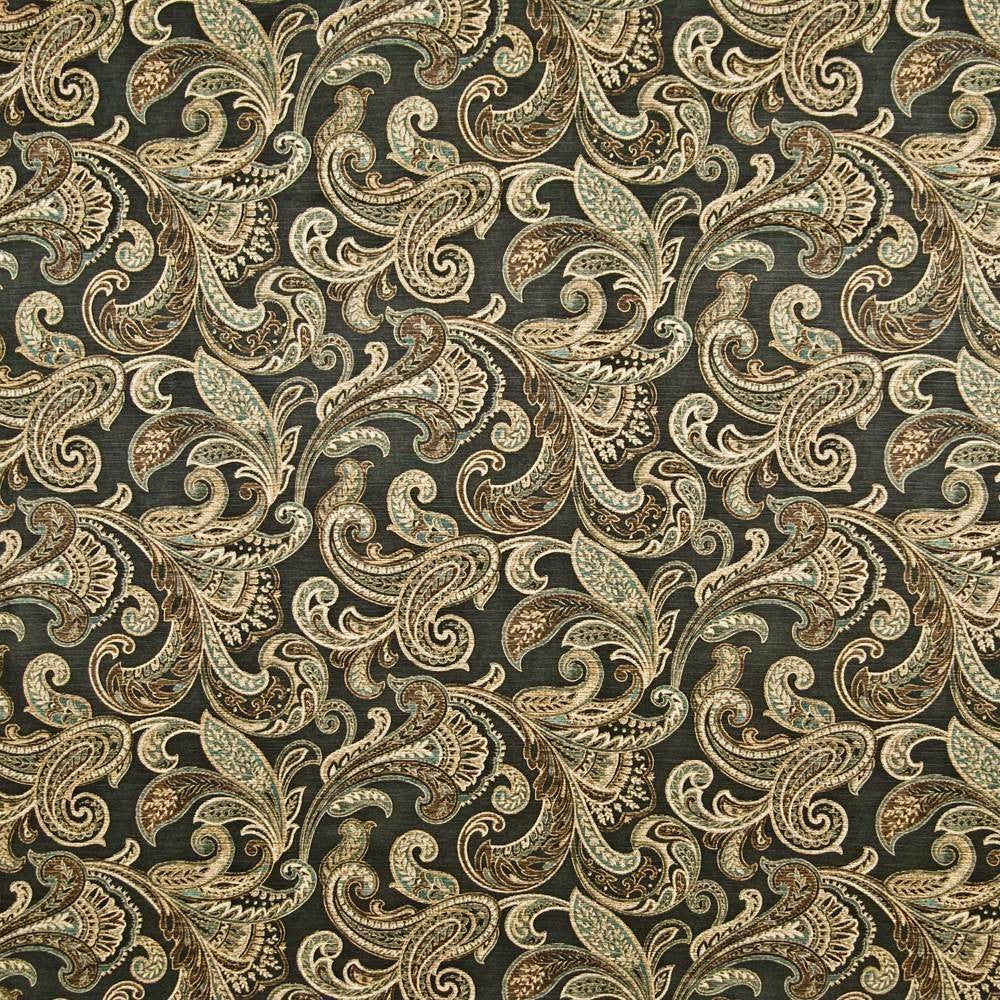Leighton Ebony by Kasmir Fabric 1371 CHINA 12,000 Wyzenbeek Double Rubs H: 27 inches, V:13 4/8 inches 54 - Fabric Carolina - Kasmir