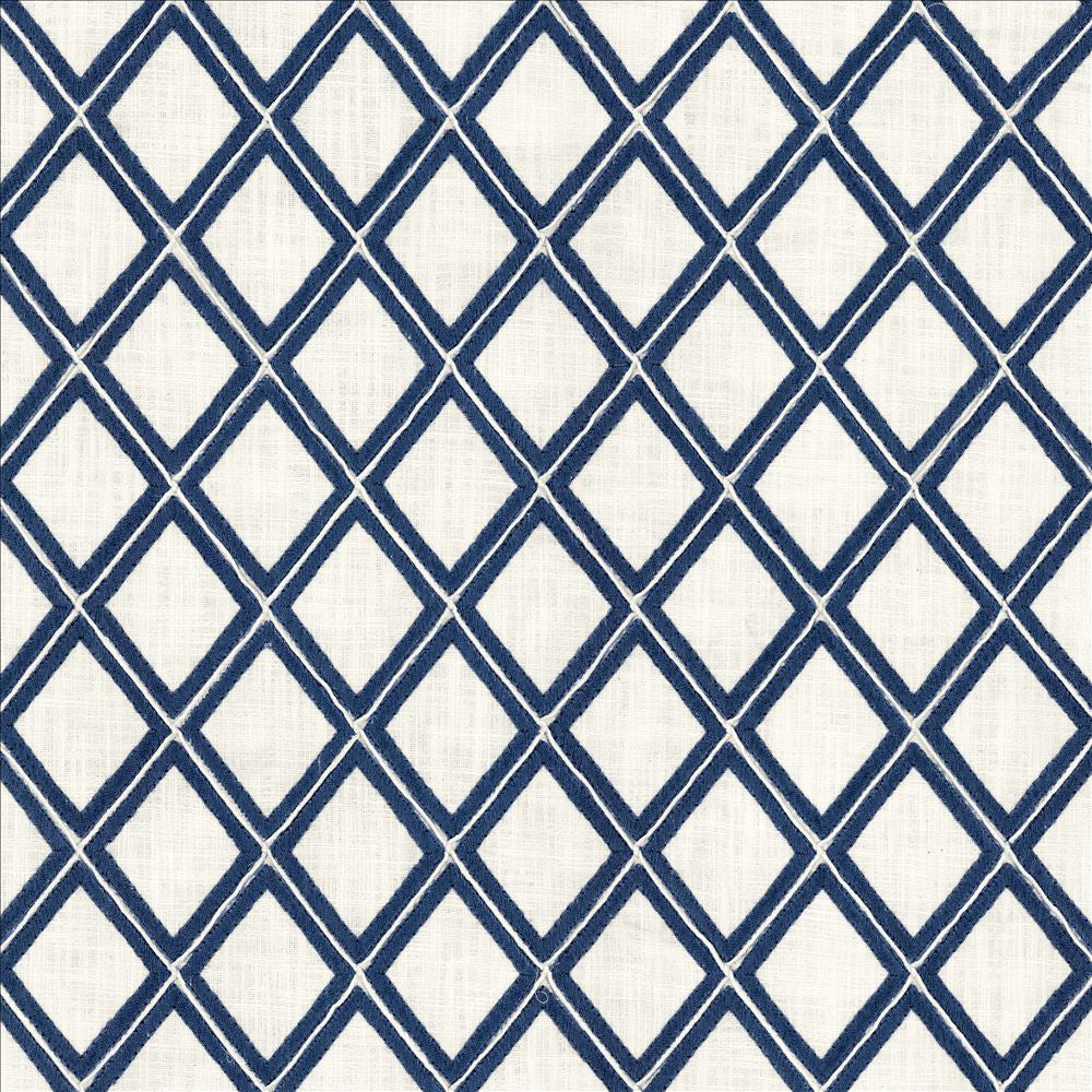 Leola Cobalt by Kasmir Fabric 1463 100% Cotton
 INDIA 30,000 Wyzenbeek Double Rubs Horizontal: 3 inches and Vertical: 3 4/8 inches 54 - Fabric Carolina -