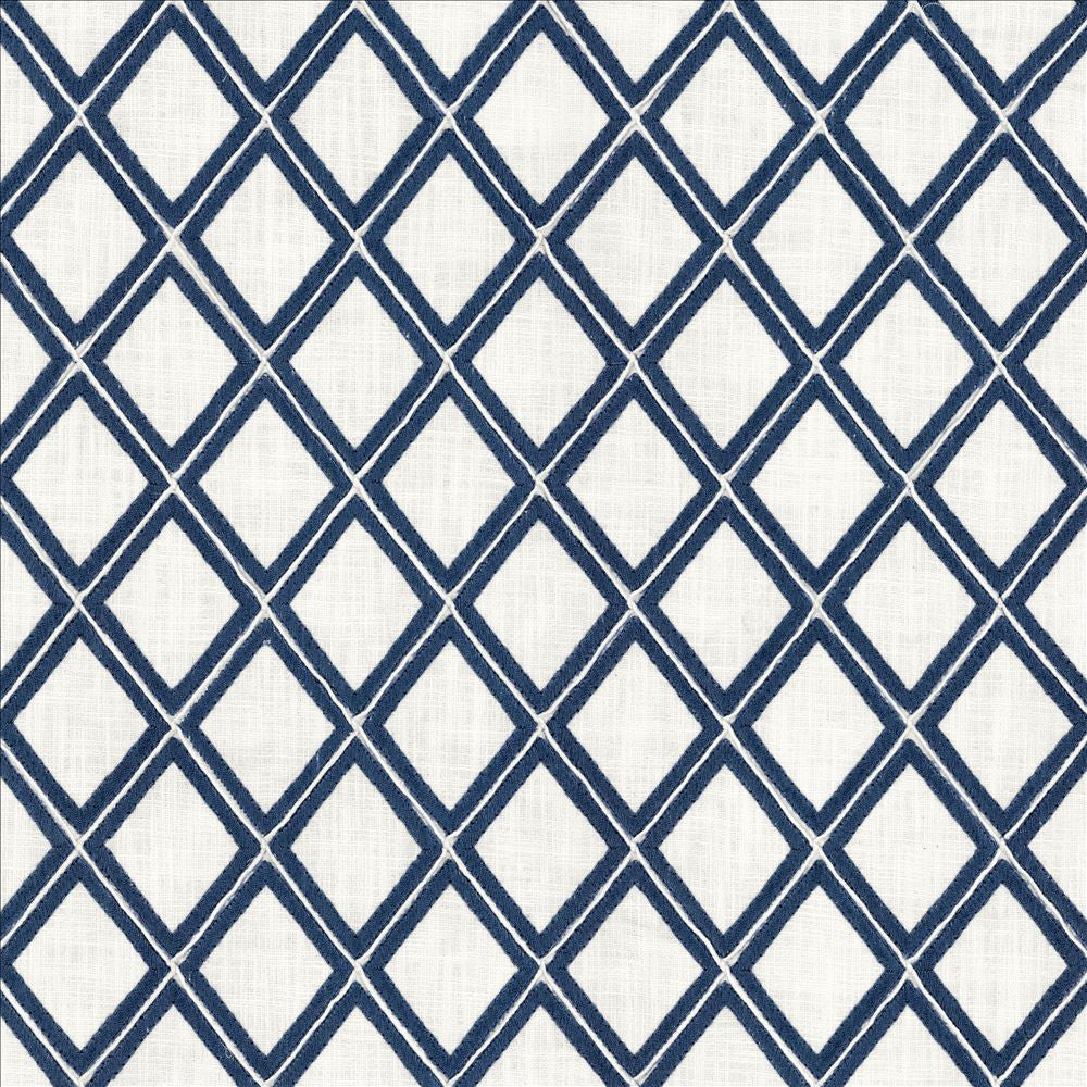 Leola Cobalt by Kasmir Fabric 1463 100% Cotton
 INDIA </p><p>Repeat: Horizontal: 3 inches and Vertical: 3 4/8 inches 54 - Fabric Carolina -