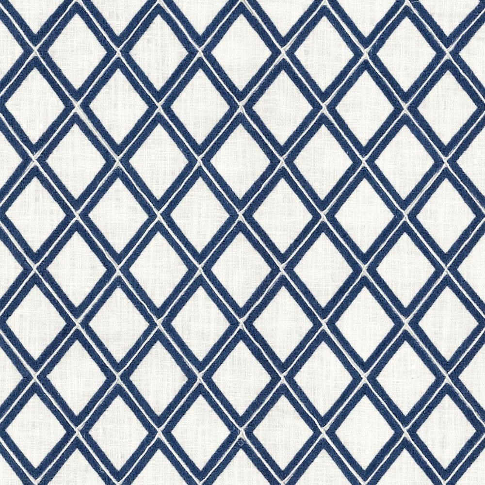 Leola Cobalt by Kasmir Fabric 1463 100% Cotton
 INDIA </p><p>Repeat: Horizontal: 3 inches and Vertical: 3 4/8 inches 52 - Fabric Carolina -