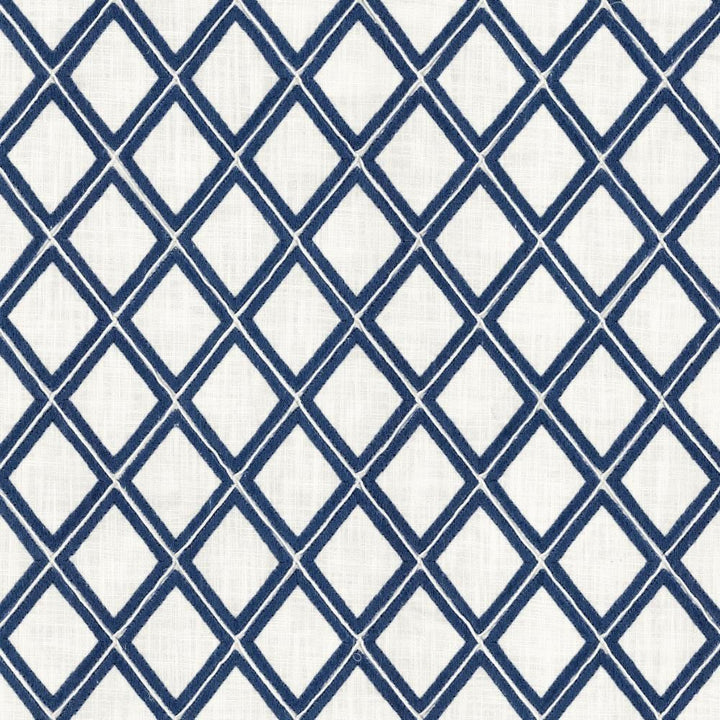 Leola Cobalt by Kasmir Fabric 1463 100% Cotton
 INDIA </p><p>Repeat: Horizontal: 3 inches and Vertical: 3 4/8 inches 52 - Fabric Carolina -
