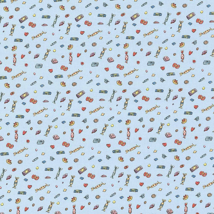 Lickswishy Sweet Blue Sky by Kasmir Fabric 1445 TURKEY Not Tested H: 9 1/8 inches, V:12 5/8 inches 55 - Fabric Carolina - Kasmir