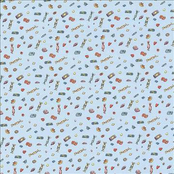 Lickswishy Sweet Blue Sky by Kasmir Fabric 1445 100% Cotton TURKEY Not Tested H: 9 1/8 inches, V: 12 5/8 inches 55 - Fabric Carolina - Kasmir