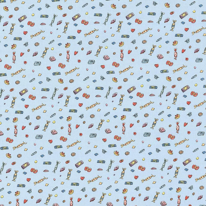 Lickswishy Sweet Blue Sky by Kasmir Fabric 1445 100% Cotton
 TURKEY </p><p>Repeat: Horizontal: 9 1/8 inches and Vertical: 12 5/8 inches 55 - Fabric Carolina -