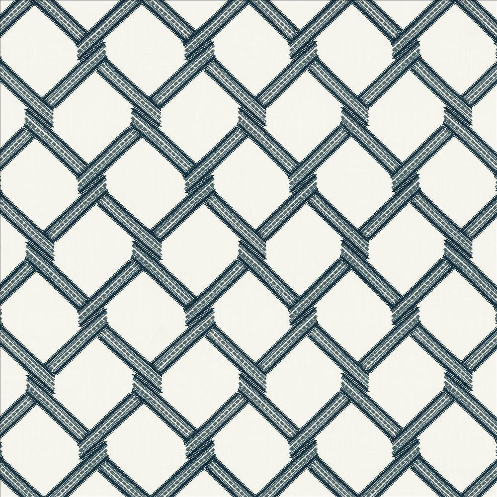 Link Navy by Kasmir Fabric 5156 73% Polyester
27% Cotton
 INDIA </p><p>Repeat: Horizontal: 6 4/8 inches and Vertical: 9 2/8 inches 54 - Fabric Carolina -