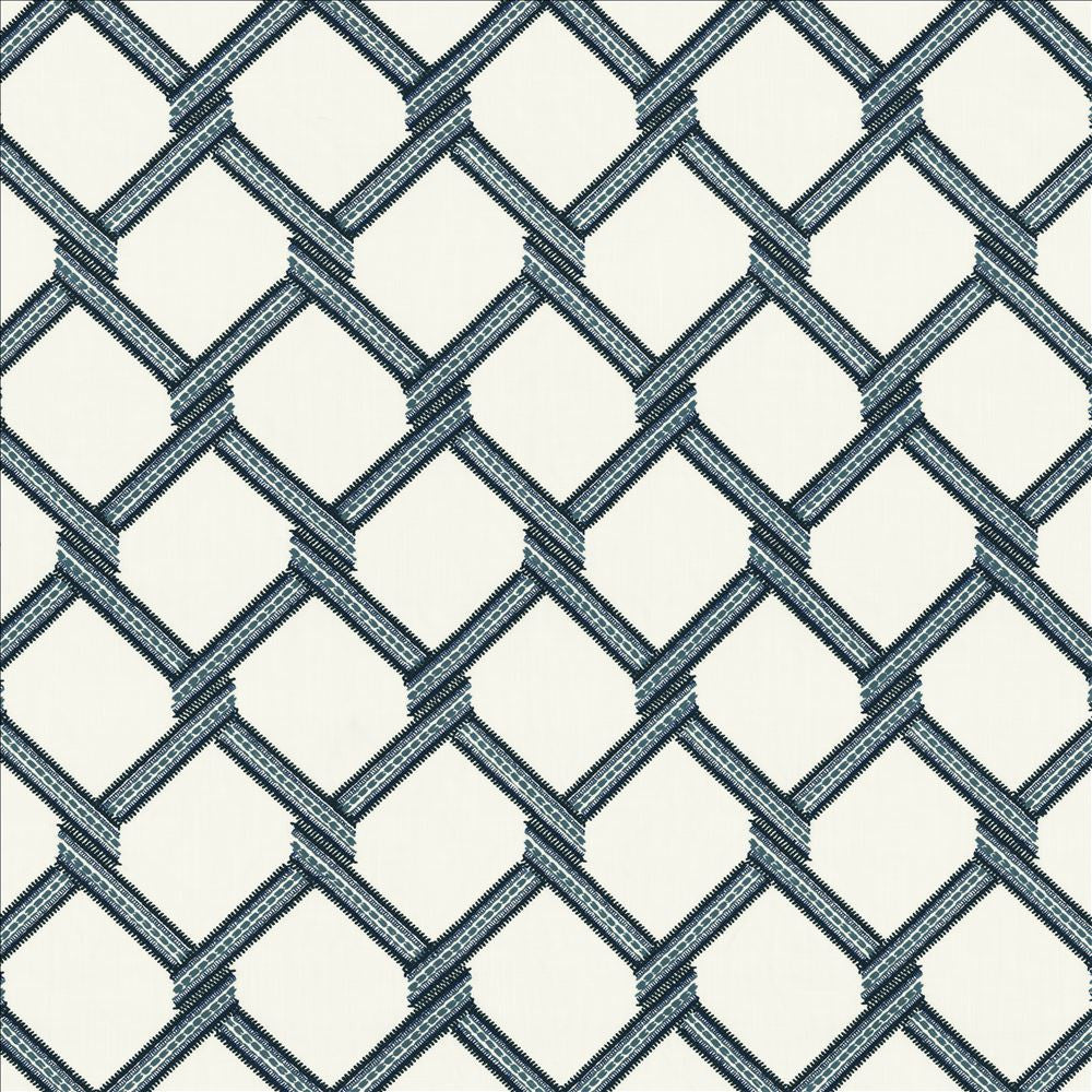 Link Navy by Kasmir Fabric 5156 73% Polyester
27% Cotton
 INDIA </p><p>Repeat: Horizontal: 6 4/8 inches and Vertical: 9 2/8 inches 54 - Fabric Carolina -
