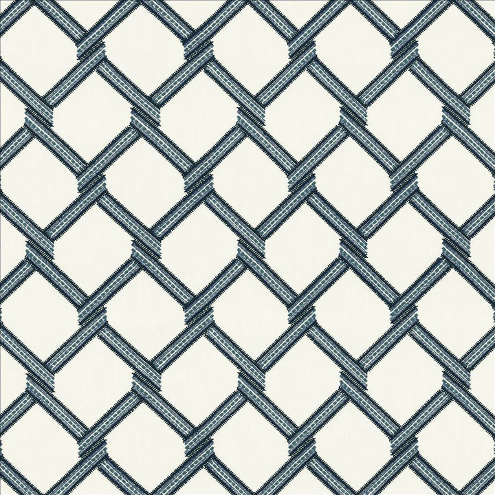 Link Navy by Kasmir Fabric 5156 73% Polyester
27% Cotton
 INDIA </p><p>Repeat: Horizontal: 6 4/8 inches and Vertical: 9 2/8 inches 54 - Fabric Carolina -