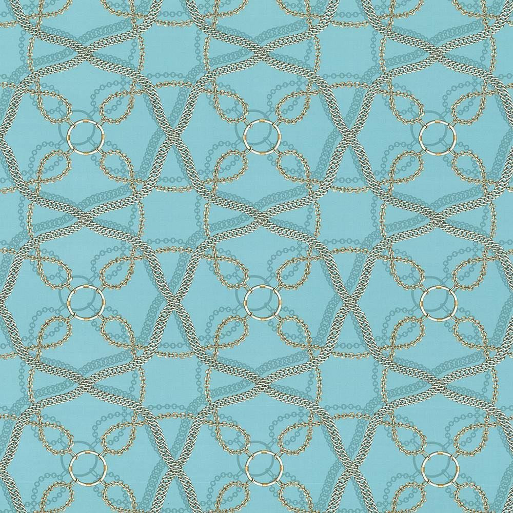 Linkage Aquamarine by Kasmir Fabric 1419 100% Cotton PERU 42,000 Wyzenbeek Double Rubs Horizontal: 13 4/8 inches and Vertical: 13 4/8 inches 54 - 55 - Fabric Carolina -