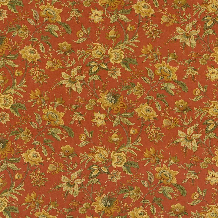 Lismore Garden Vermillion by Kasmir Fabric 1417 CHINA 12,000 Wyzenbeek Double Rubs H: 27 inches, V:27 inches 54 - 55 - Fabric Carolina - Kasmir