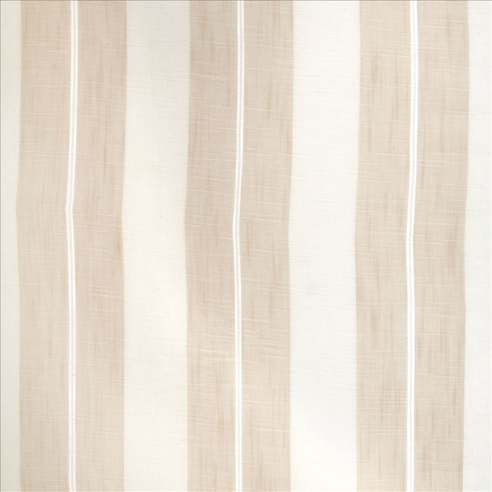 Long Beach Natural  by Kasmir Fabric See sample 70% Polyester
30% Cotton
 CHINA Not Tested </p><p>Repeat: Horizontal: 10 3/8 inches and Vertical: N/A 114  - Fabric Carolina -