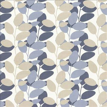 Loose Leaf Cloud by Kasmir Fabric 5081 100% Cotton UNITED KINGDOM 16,000 Martindale Cycles H: 27 inches, V: 13 inches 54 - 56 - Fabric Carolina - Kasmir