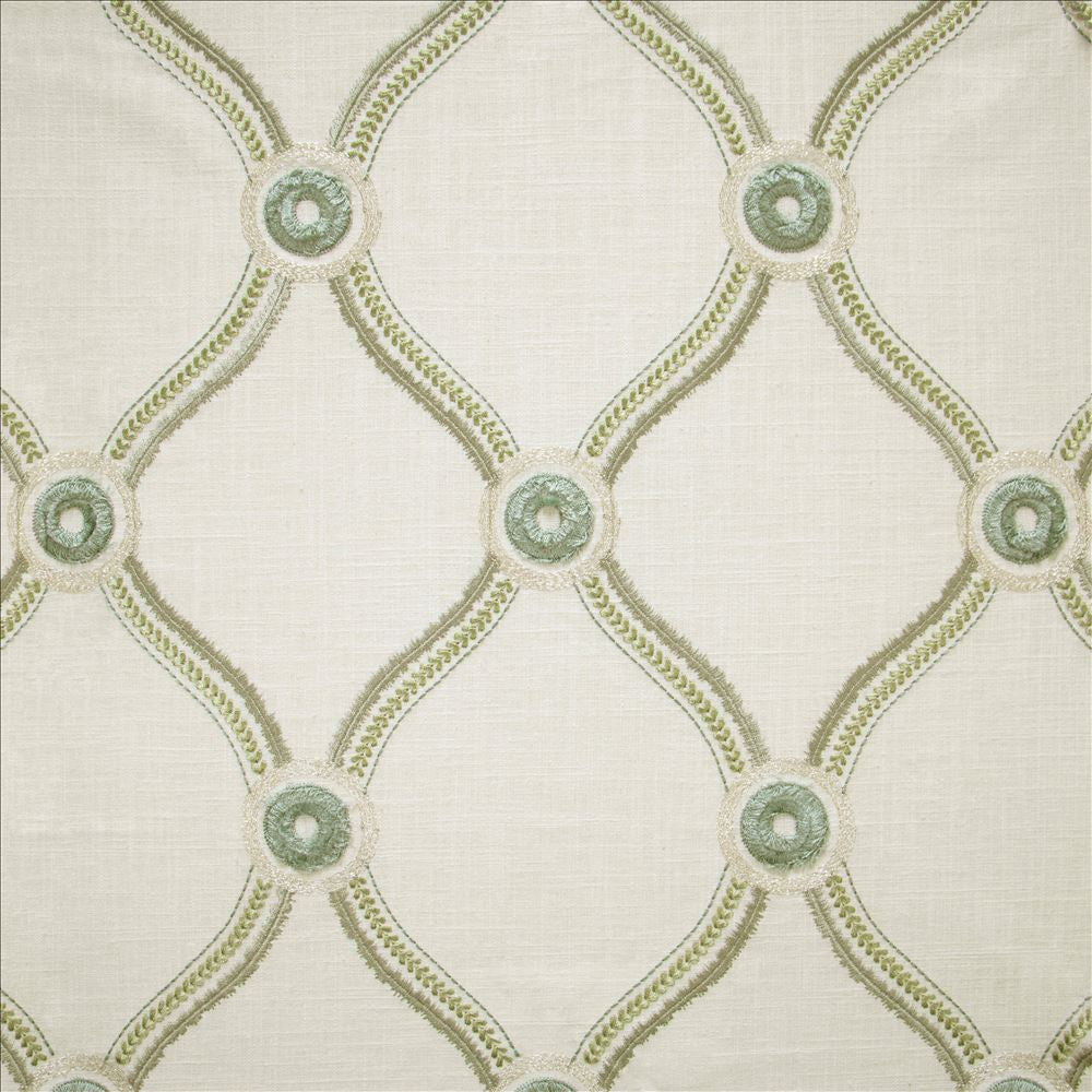 Lorelei Spa  by Kasmir Fabric See sample 55% Polyester
45% Cotton
 INDIA Not Tested </p><p>Repeat: Horizontal: 7 3/8 inches and Vertical: 9 inches 54  - Fabric Carolina -