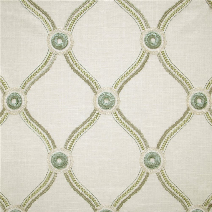 Lorelei Spa  by Kasmir Fabric See sample 55% Polyester
45% Cotton
 INDIA Not Tested </p><p>Repeat: Horizontal: 7 3/8 inches and Vertical: 9 inches 54  - Fabric Carolina -