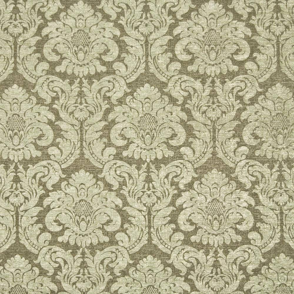 Loren Damask Moss by Kasmir Fabric 1385 CHINA 48,000 Wyzenbeek Double Rubs H: 14 inches, V:18 inches 56 - Fabric Carolina - Kasmir