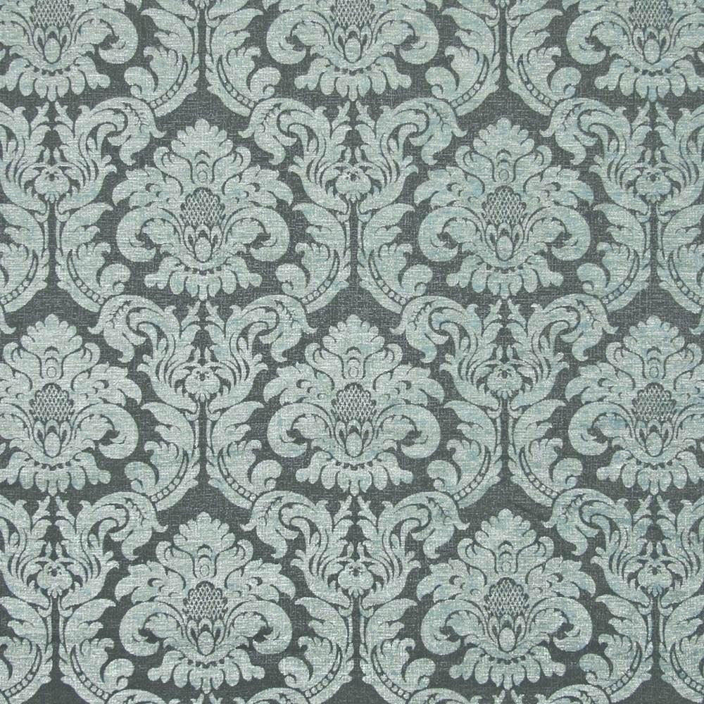 Loren Damask Ocean by Kasmir Fabric 1385 70% Acrylic
30% Polyester
 CHINA 48,000 Wyzenbeek Double Rubs Horizontal: 14 inches and Vertical: 18 inches 56 - Fabric Carolina -