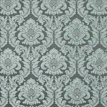 Loren Damask Ocean by Kasmir Fabric 1385 70% Acrylic 30% Polyester CHINA 48,000 Wyzenbeek Double Rubs H: 14 inches, V: 18 inches 56 - Fabric Carolina - Kasmir