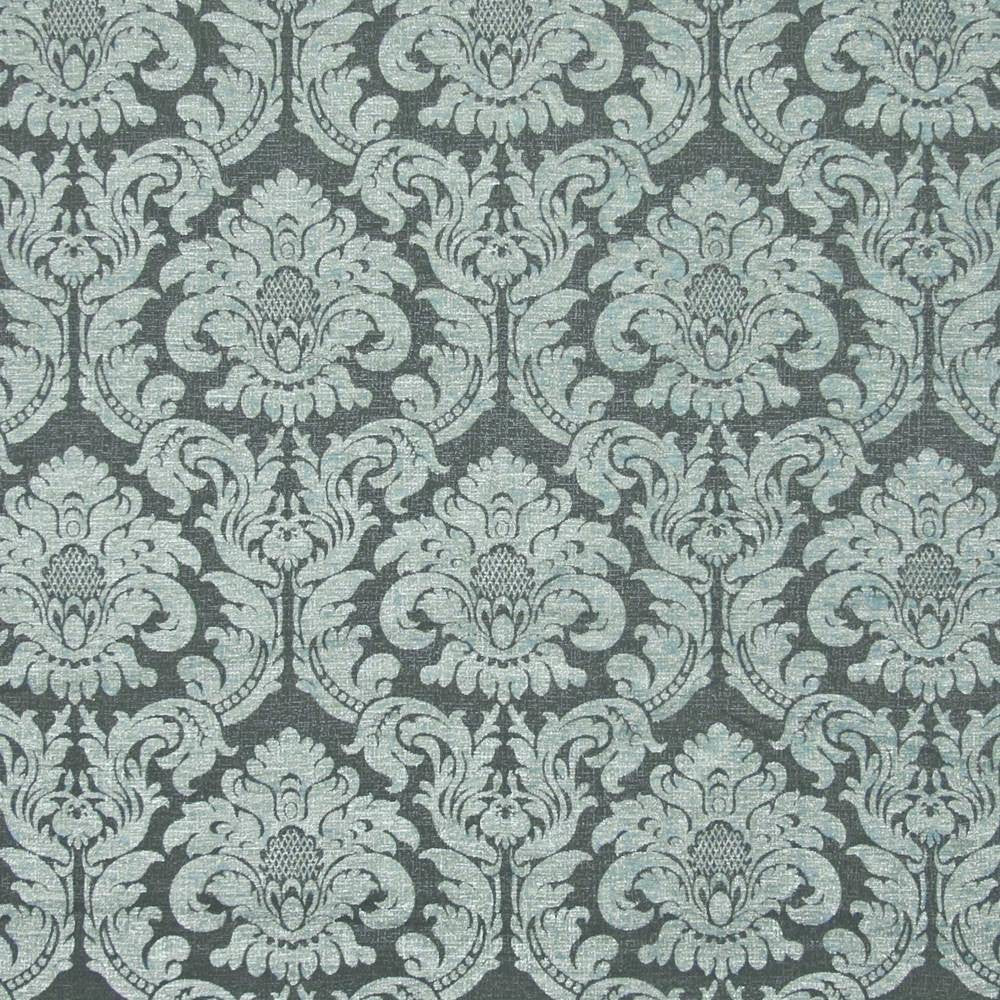 Loren Damask Ocean by Kasmir Fabric 1385 CHINA 48,000 Wyzenbeek Double Rubs H: 14 inches, V:18 inches 56 - Fabric Carolina - Kasmir