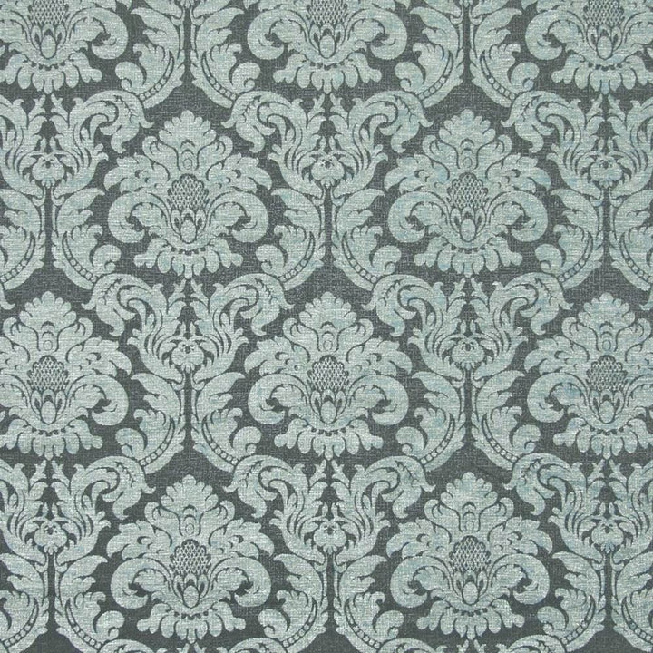 Loren Damask Ocean by Kasmir Fabric 1385 70% Acrylic
30% Polyester
 CHINA </p><p>Repeat: Horizontal: 14 inches and Vertical: 18 inches 56 - Fabric Carolina -