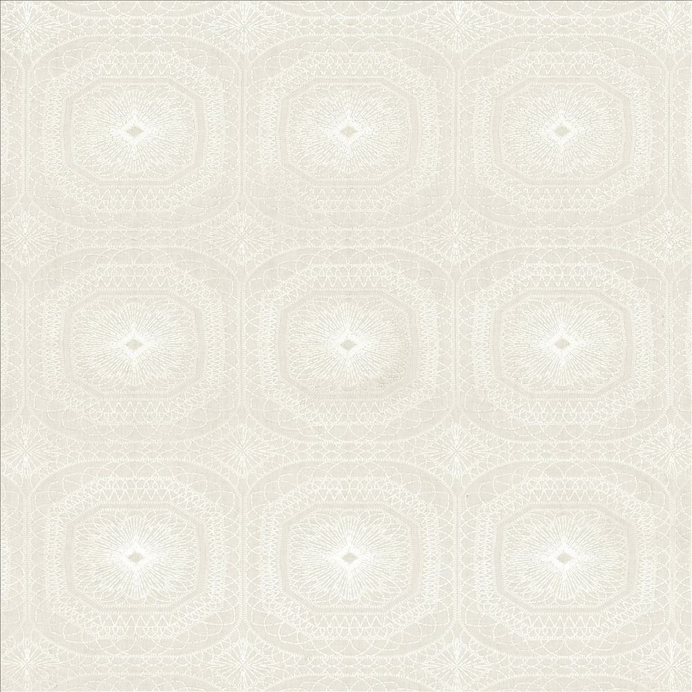 Lorena Off White by Kasmir Fabric 5156 70% Polyester 30% Cotton INDIA Not Tested Horizontal: 8 4/8 inches and Vertical: 9 inches 54 - Fabric Carolina -
