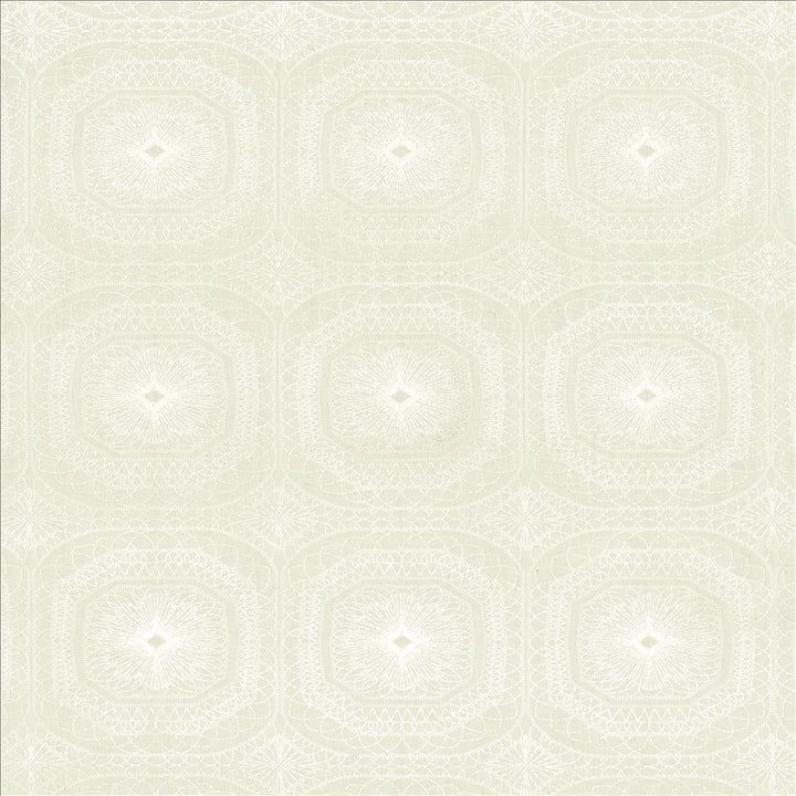 Lorena Off White by Kasmir Fabric 5156 70% Polyester
30% Cotton
 INDIA </p><p>Repeat: Horizontal: 8 4/8 inches and Vertical: 9 inches 54 - Fabric Carolina -