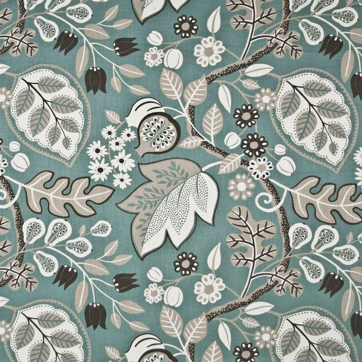 Loring Teal by Kasmir Fabric 1388 100% Cotton CHINA 14,000 Wyzenbeek Double Rubs Horizontal: 27 inches and Vertical: 25 2/8 inches 54 - Fabric Carolina -