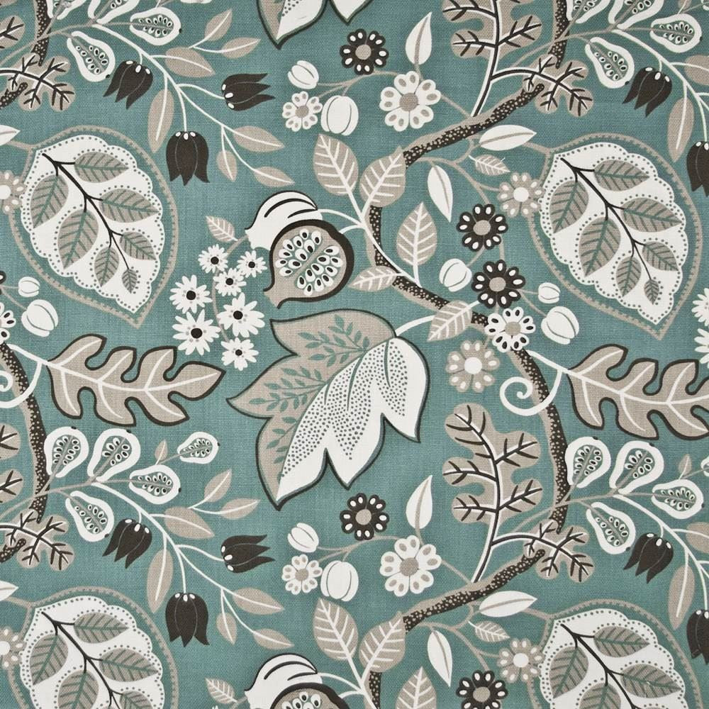 Loring Teal by Kasmir Fabric 1388 100% Cotton
 CHINA </p><p>Repeat: Horizontal: 27 inches and Vertical: 25 2/8 inches 54 - Fabric Carolina -