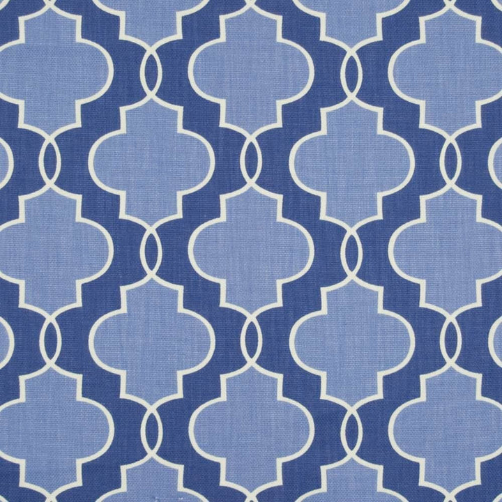 Loring Trellis Sapphire  by Kasmir Fabric See sample 100% Cotton
 CHINA 14,000 Wyzenbeek Double Rubs </p><p>Repeat: Horizontal: 9 inches and Vertical: 8 3/8 inches 54  - Fabric Carolina -