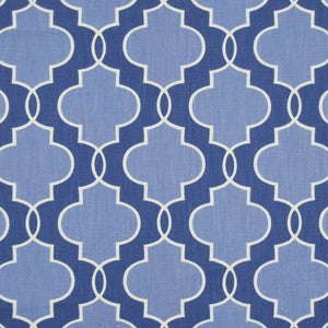 Loring Trellis Sapphire by Kasmir Fabric